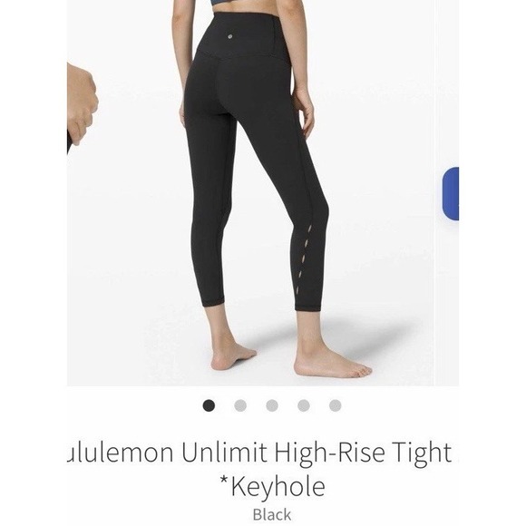 lululemon athletica Pants - 🍋EUC lululemon Unlimit HR Tight 25" Keyhole leggings Black 14 W5CPZS